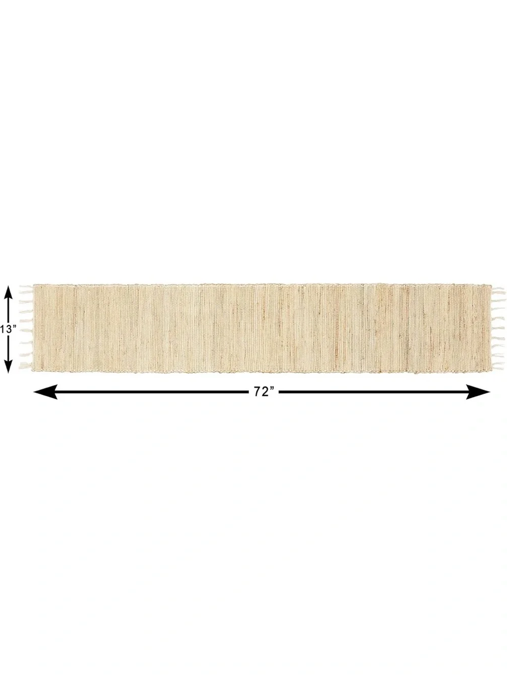 Woven Natural Jute Runner 72”
